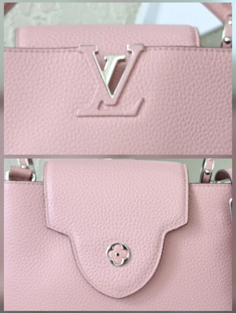 Louis Vuitton Capucines BB Magnolia Pink Taurillon Leather Silver HW 💕 EUC
